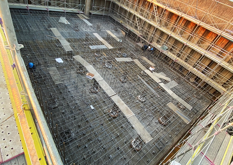 型枠工事の様子
